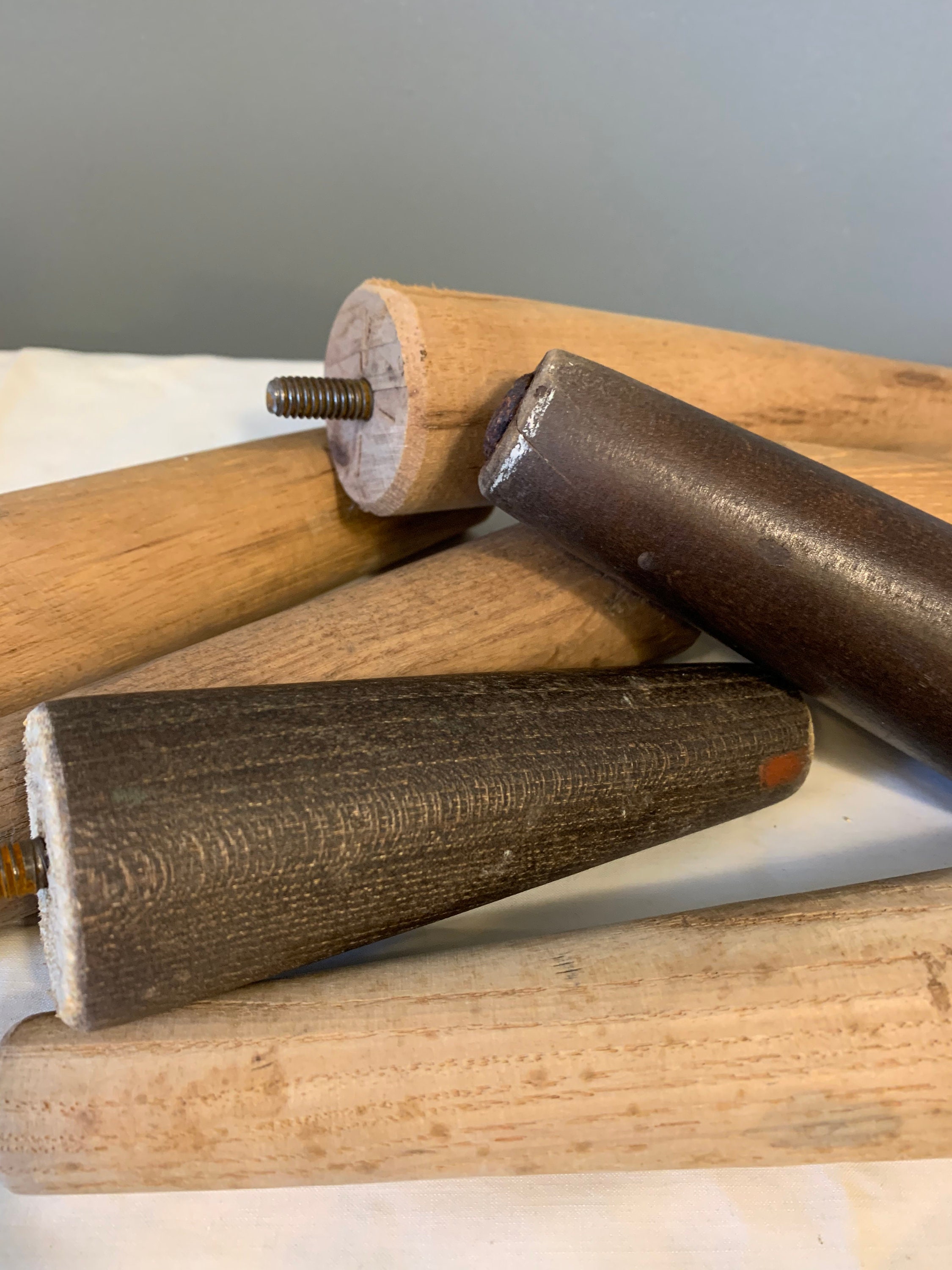 Vintage Wood Furniture Legs Tapered Furniture Legs Sofa Etsy