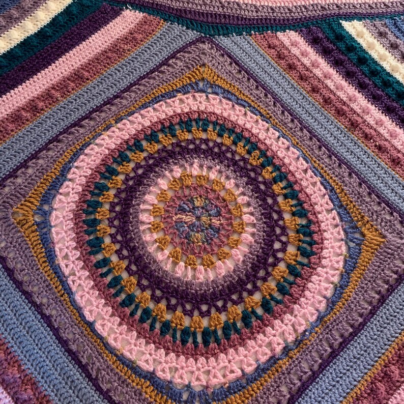 Hand Crocheted Afghan Throw