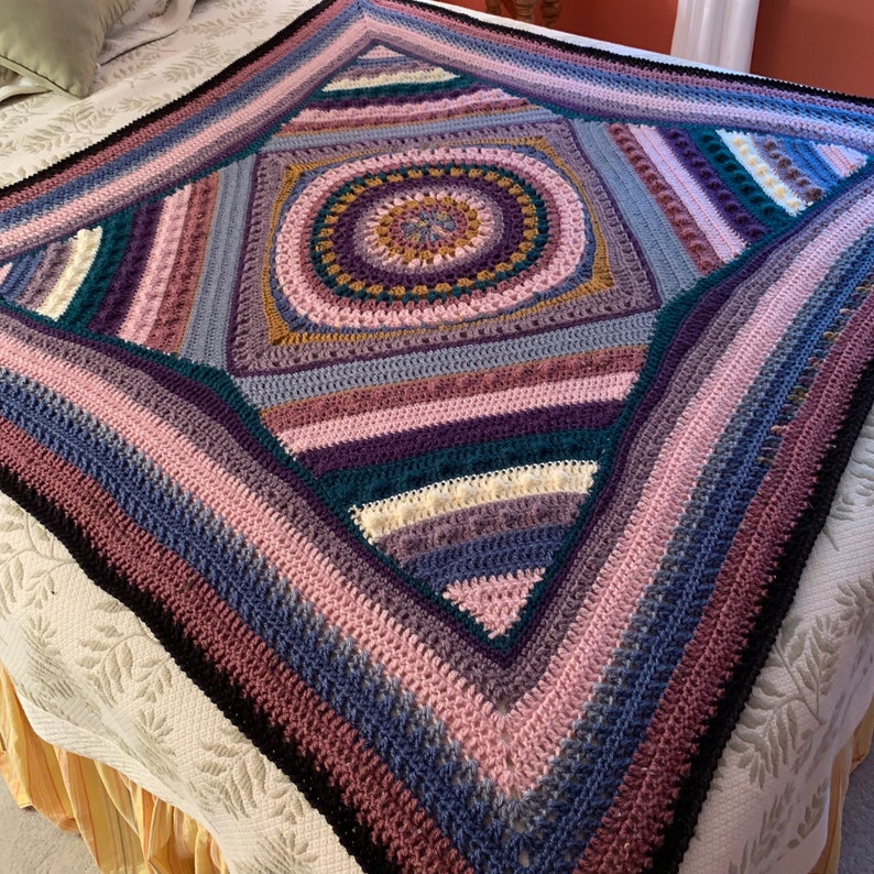 Hand Crocheted Afghan Throw