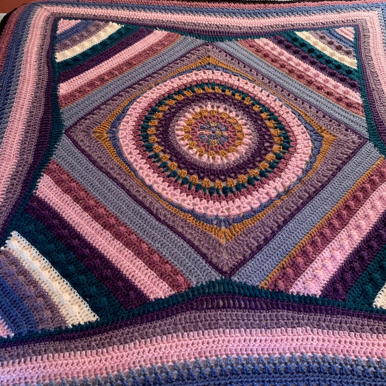 Hand Crocheted Afghan Throw