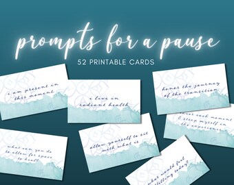 Meditation Cards Printable | Meditation Deck | Printable Cards | Digital Download Affirmation Self Care Self Love | Journaling | Mindfulness