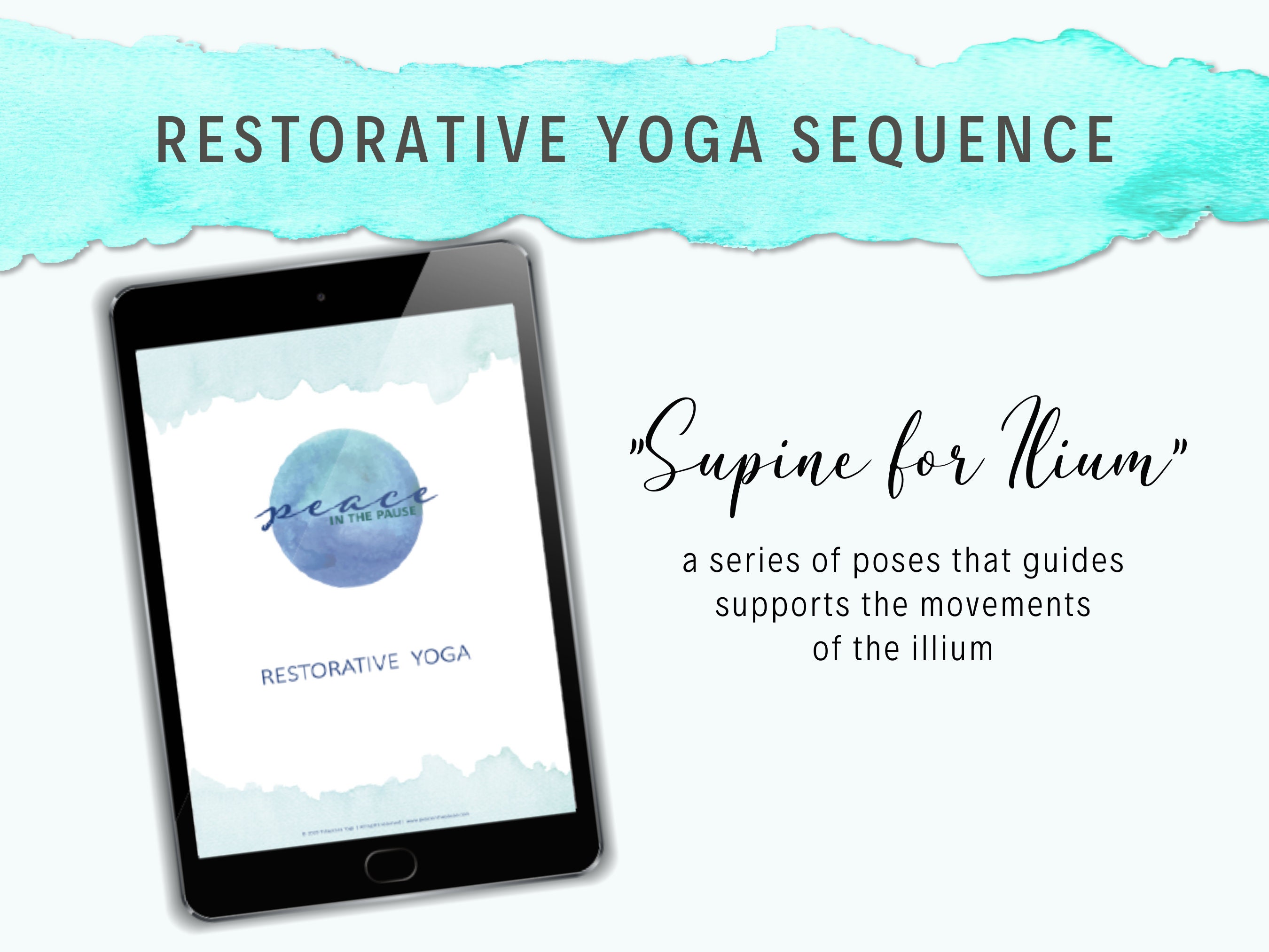 restorative yoga sequence spine for illium printable sequence etsy