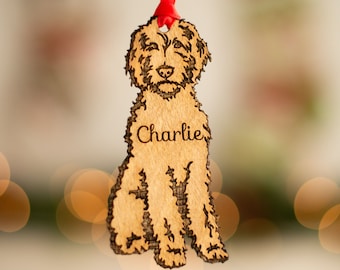 Goldendoodle personalized Christmas Ornament - labradoodle - custom pet gift for dog lover - pet remembrance gift - puppy's first Christmas