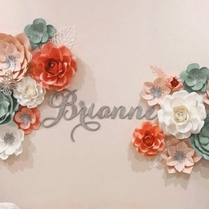 Nursery Name Sign - Wood Name Cutout - Wood Name - Wood Name Sign - Custom Wood Cutouts