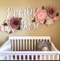 Cutout Name Signs - Two Names - girly happy nursery decor