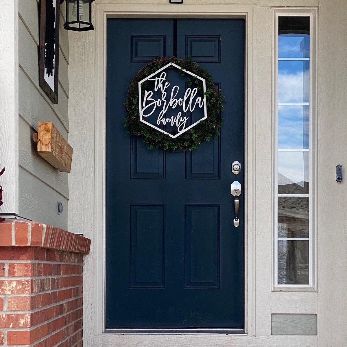 Last Name Sign, Family Name Sign Wood, Unique Wedding Gift, Housewarming Gift, Wreath Attachments, Family Door Hanger, Entryway Decor - Etsy