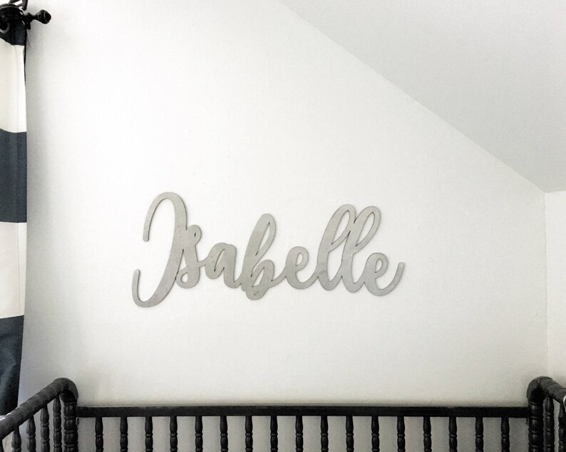 gold glitter calligraphy name sign laser cut wall letters etsy