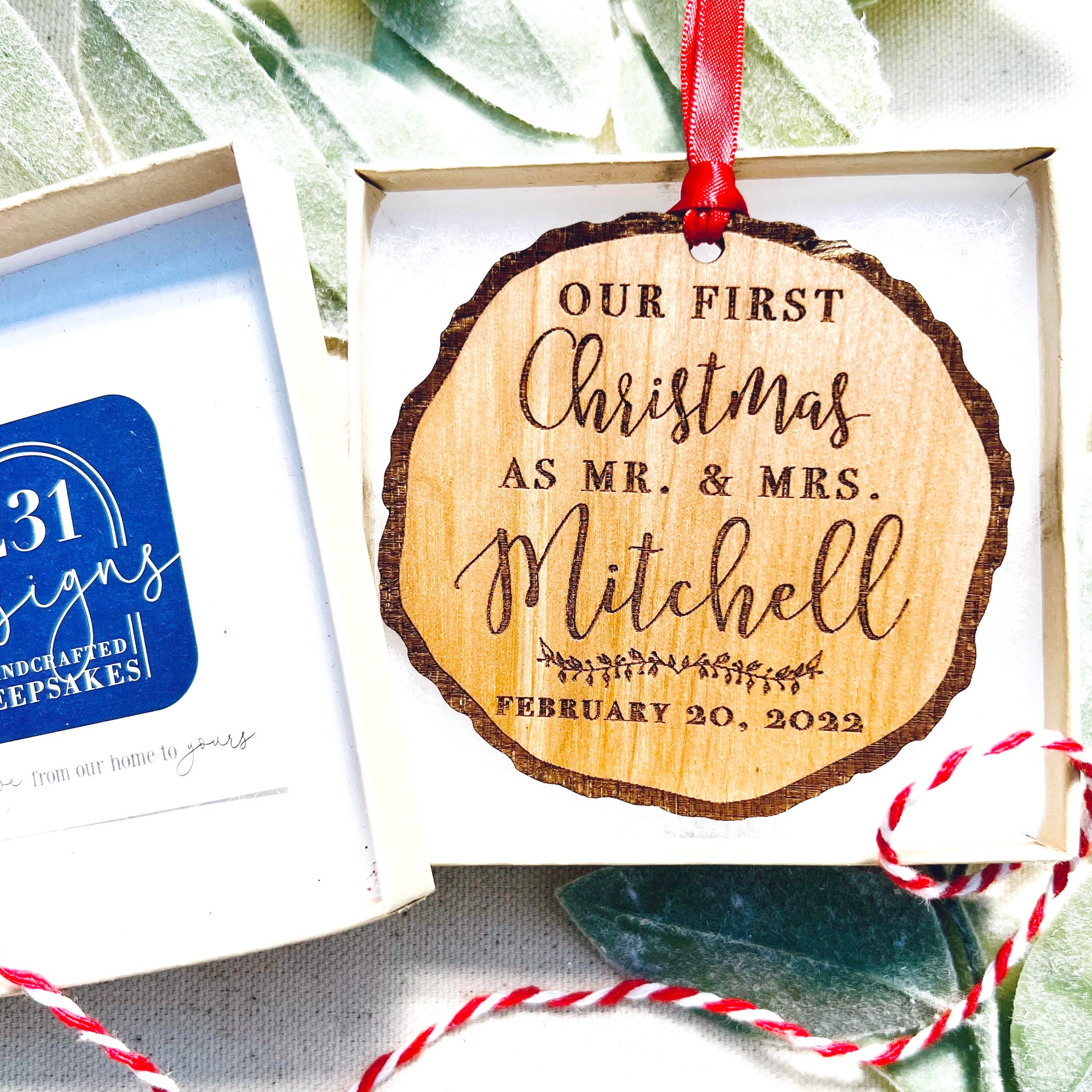 Our First Christmas as Mr and Mrs Ornament 2022 Personalized - Etsy Canada