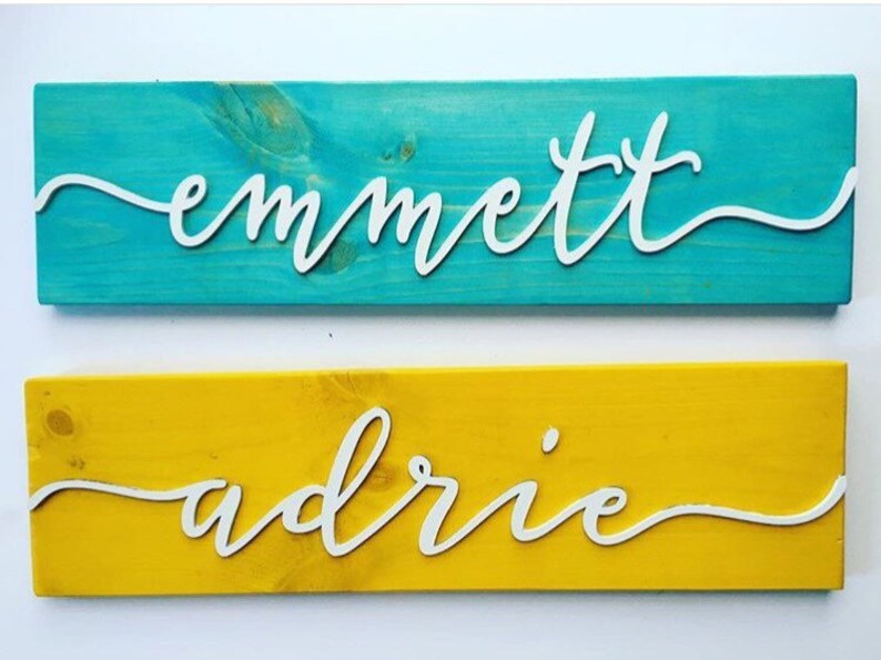 Personalized Nursery Decor Wooden Name Sign Baby Room Etsy