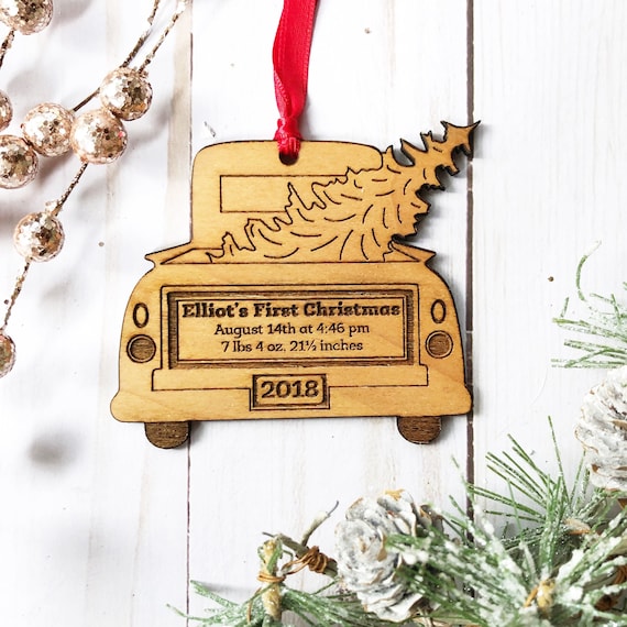 personalized baby's first christmas ornament 2018