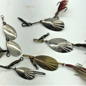 Group of Old Metal Fishing Lures/spoons 1 -  Canada