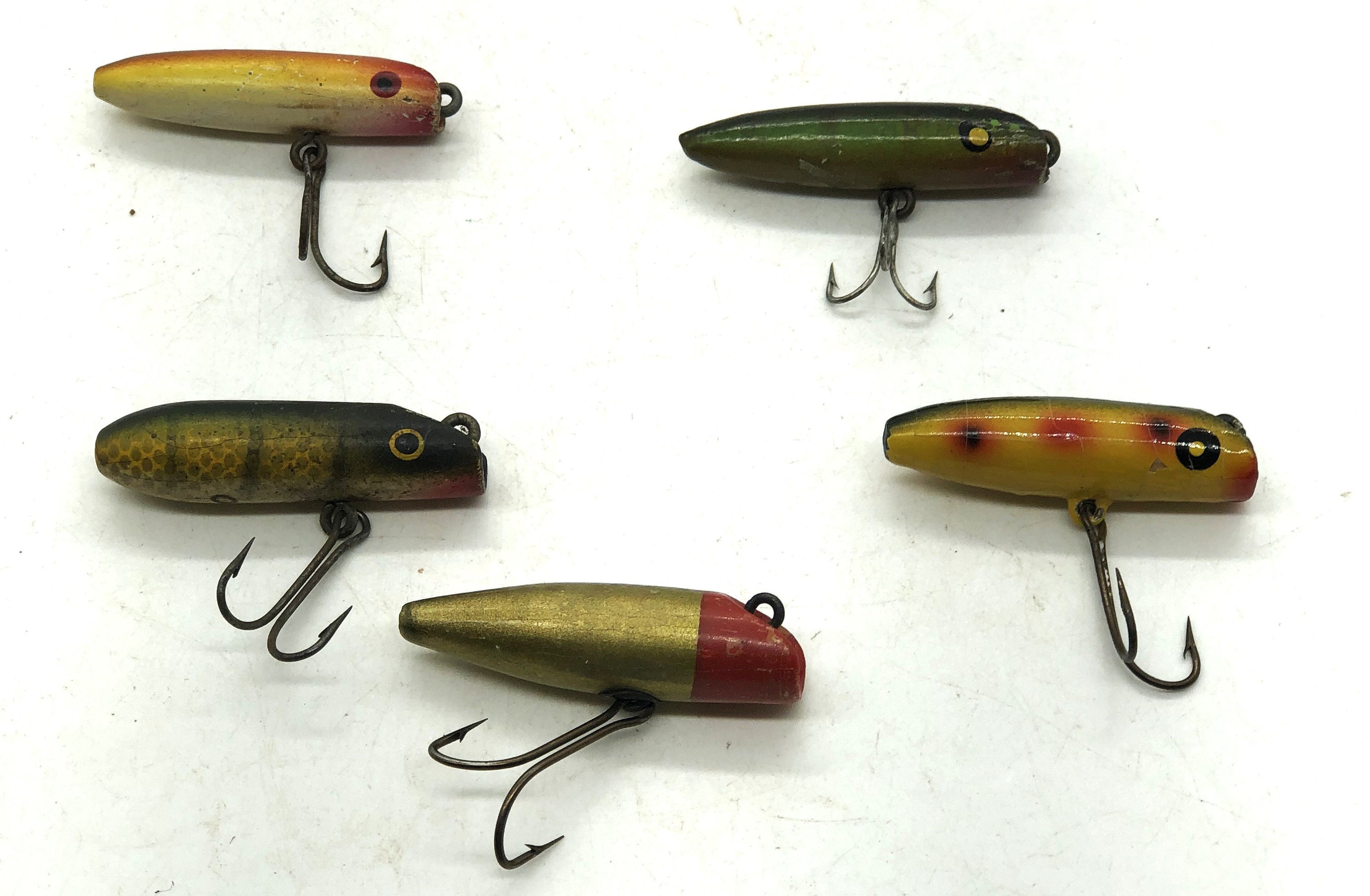 Group of Six Vintage Fly Rod Fishing Lures 