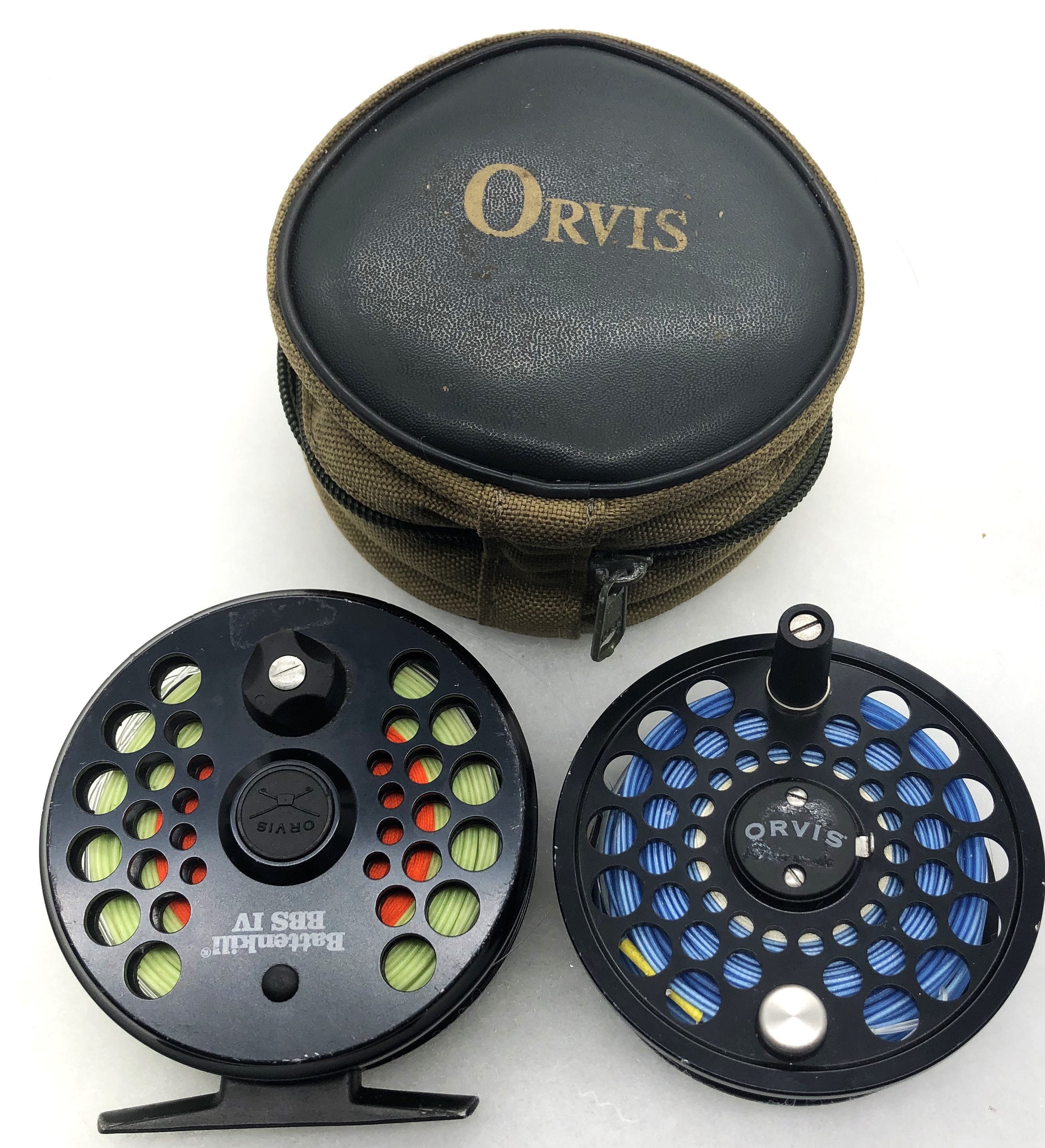 Orvis Battenkill BBS IV Fly Fishing Reel with Spare Spool / Case