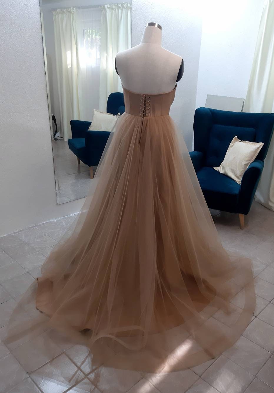 Korsett Rücken Kit Für Hochzeitskleider - Verstellbar Mit Satinbändern & Schlaufen (2-teilig)