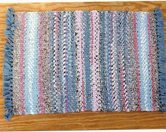 Twined Rag Rug (Primitive or Country Style)