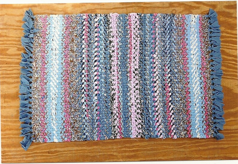Twined Rag Rug (primitive or Country Style) - Etsy