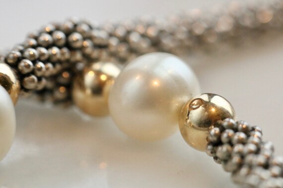 Timeless natural pearl, sterling silver, and gold… - image 10