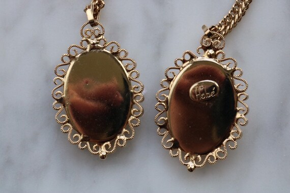 Hobé vintage pair of cameo necklaces new with tags - image 6