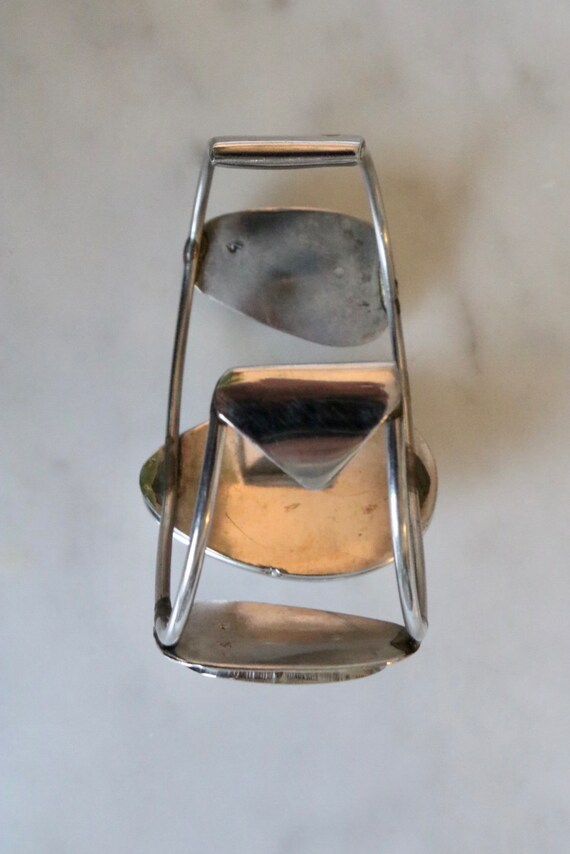 Large cabochon shell cuff bracelet - image 8