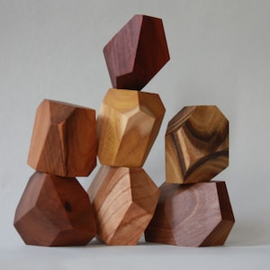 The Magnificent Seven/ wooden blocks/ wooden stones/balancing blocks