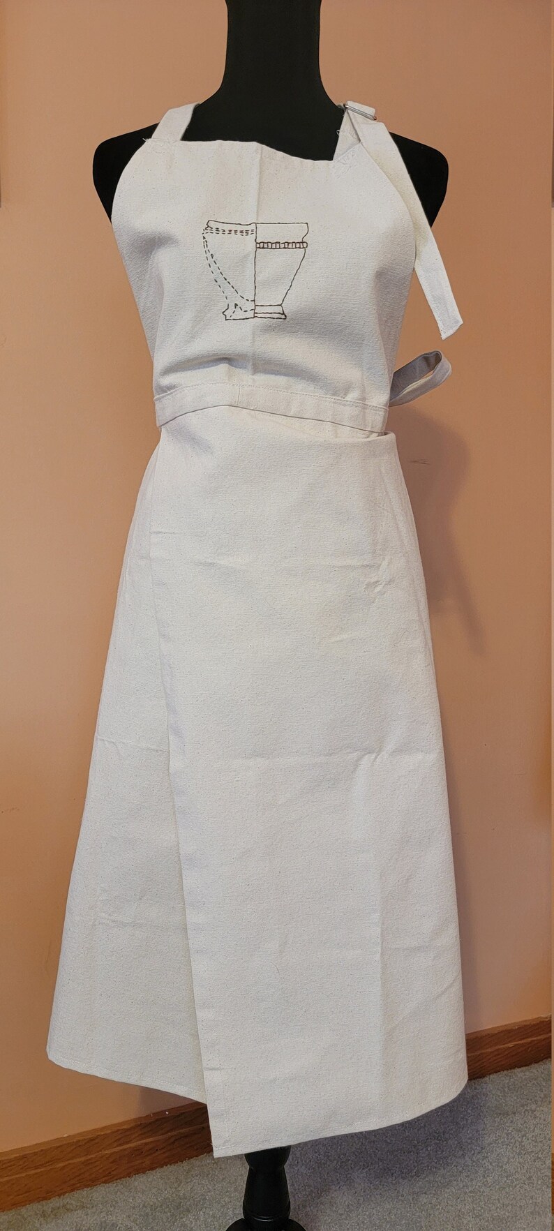 Split Leg Pottery Apron Etsy