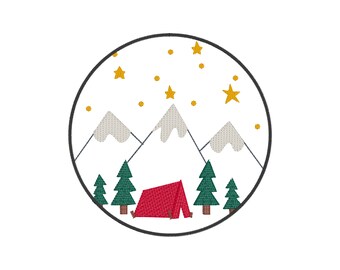 Red Tent Camping Circle
