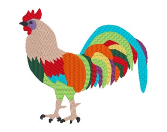 Instant Download Rooster Embroidery Design