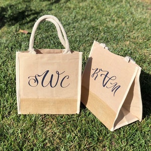 Custom Logo Burlap Bags, Promotional Bags with Business Name