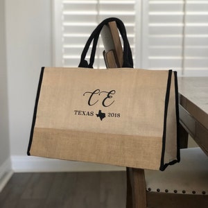 2 side print Custom Printed Jute Burlap Tote Bags, Fancy Customized Jute Totes, Personalized Handbags, High Quality Burlap Jute Totes