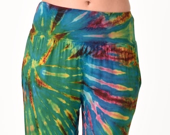 Tie Dye Harem Pants: Bohemian Hippie Festival Yoga Pants