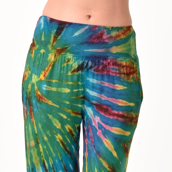 Tie Dye Harem Pants Tie Dye Harem Pants Tie Dye Yoga Pants Hippie Pants Tie Dye Pants Bohemian Pants Reverse Tie Dye Festival Pants