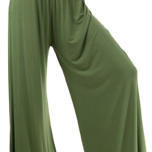 Solid Color Wide Leg Pants w/ pockets - 2368G
