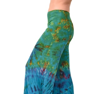 Tie Dye Wide Leg Pants Hippie Pants Tie Dye Pants Boho Chic Pants Bohemian Pants Festival Pants