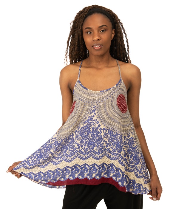 3D peacock embroidery camisole