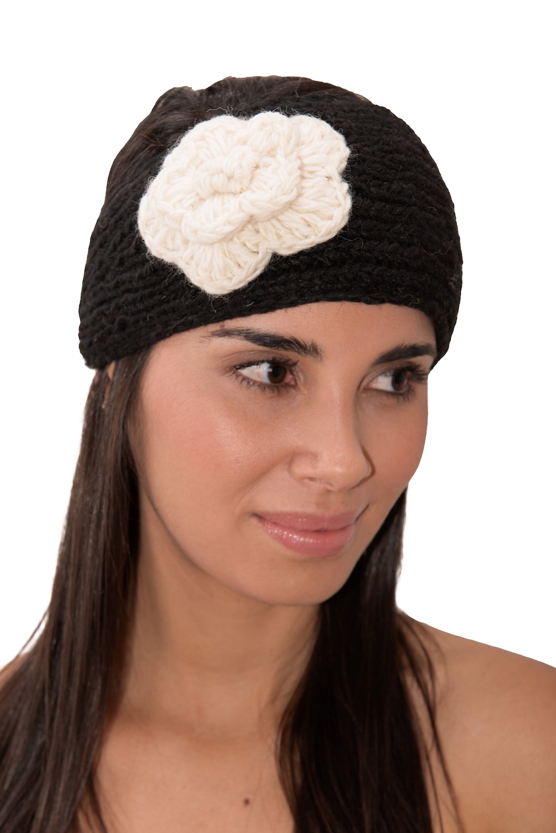 Hand Knitted 100 Merino Wool Snowboard Ski Headband Head Warmer