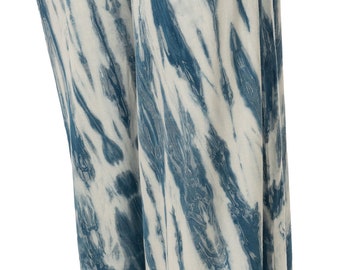 Indigo Tie-Dye Wide Leg Pants: Boho Hippie Style