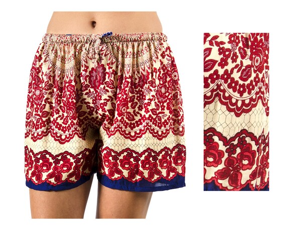 Estampado Pantalones Cortos Mujer Pantalones Cortos Hippie - Etsy