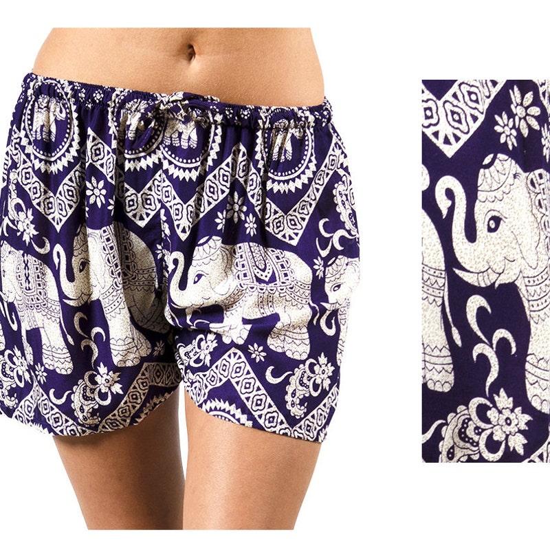 Unisex Cotton Shorts - Black Elephante