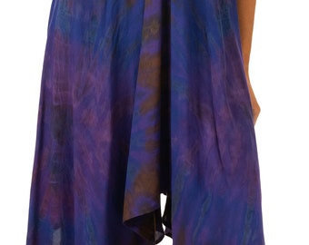 Tie Dye Pocket Sundress Reverse Tie Dye  tie dye dress Tie Dye Bohemian Dress Hippie Sundress Festival Sundress Rayon Sundress  Dress