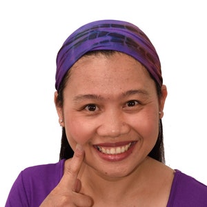 Zestaw z maską do włosów w stylu tie-dye: opaska do włosów z wiskozy i spandexu Mudmee