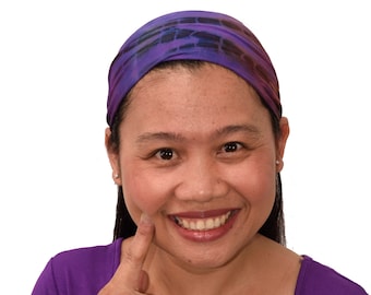 Tie-Dye Headband Mask Combo: Mudmee Rayon Spandex Hair Wrap