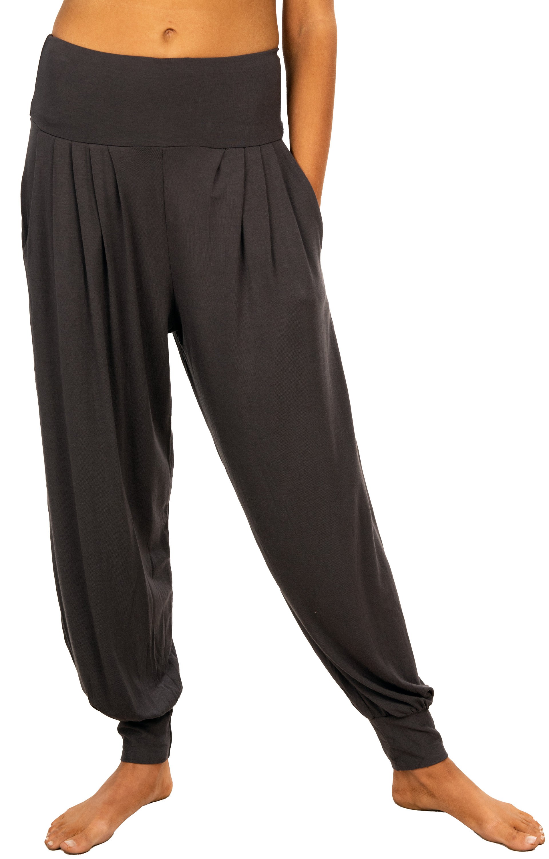 最終値下げ！ENFOLD ELASTIC HAREM PANTS Solid Color Harem Pants With Pleat /pockets-grey - Etsy