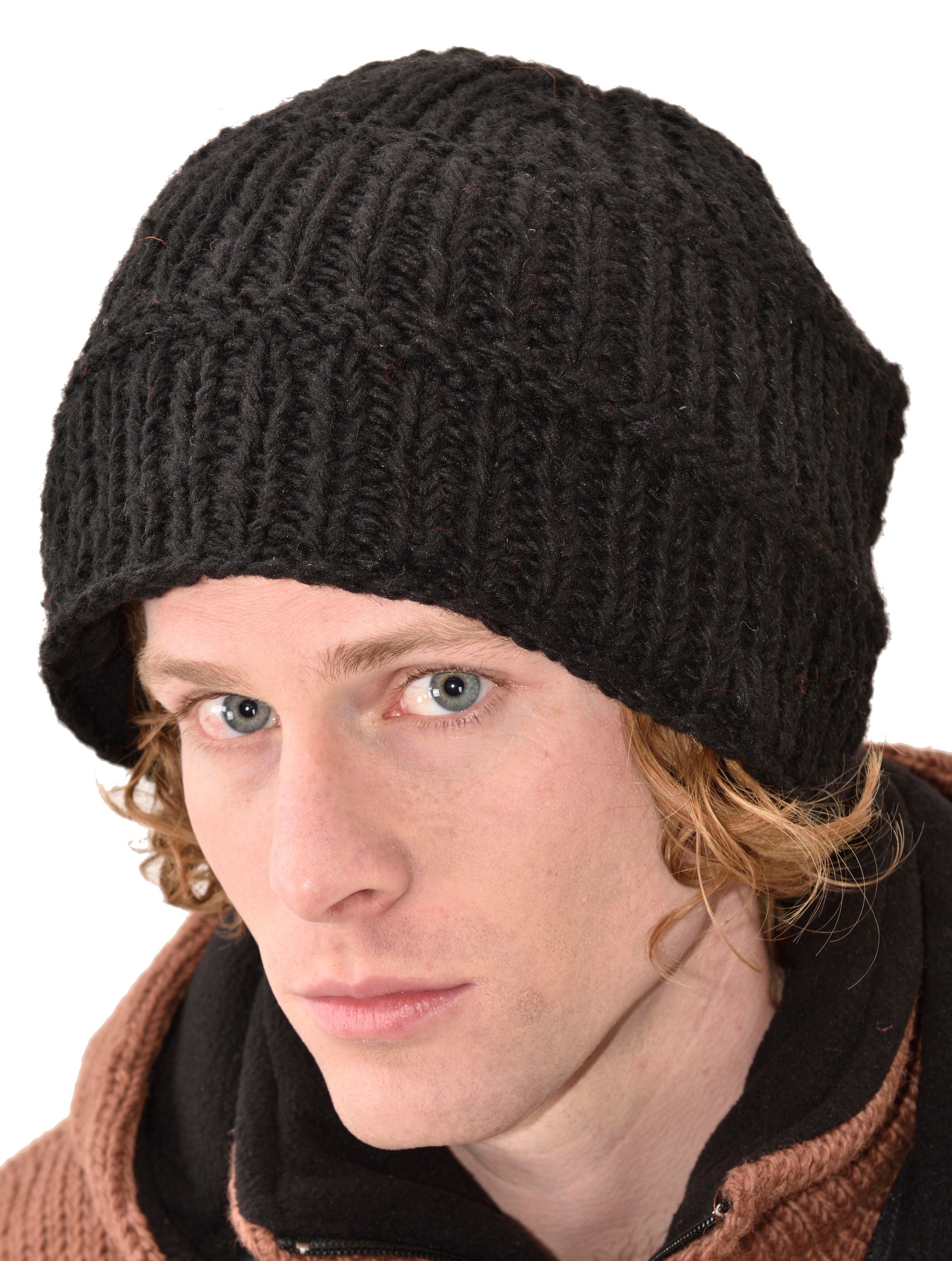 Merino Wool Beanie Double Layer Knitted Warm Winter Hat Unisex Minimal UFlex Fishermans Beanie ? Your go-to beanie for warmth  main image 4