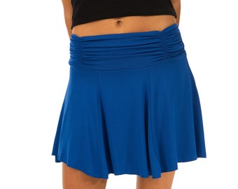 Viskose Spandex Mini Rock: Boho Stil, passend für Größe 36-40