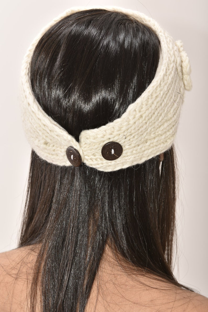 Hand Knitted 100 Merino Wool Snowboard Ski Headband Head Etsy