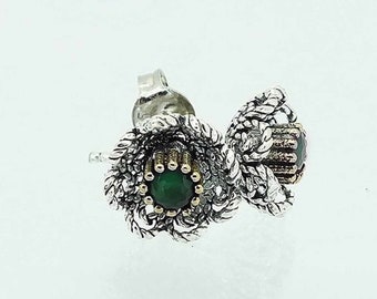 Gümüş Çiçek Telkari Bayan Küpe