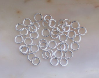 300/600 Pcs Bright Silver 4mm Extra Strong Jump Rings - 24 Gauge Lead Free
