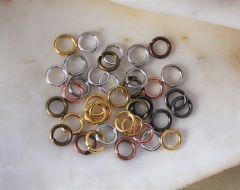 200/400 Pcs Mixed Metal Tone 6mm Extra Strong Jump Rings - 18 Gauge Lead Free