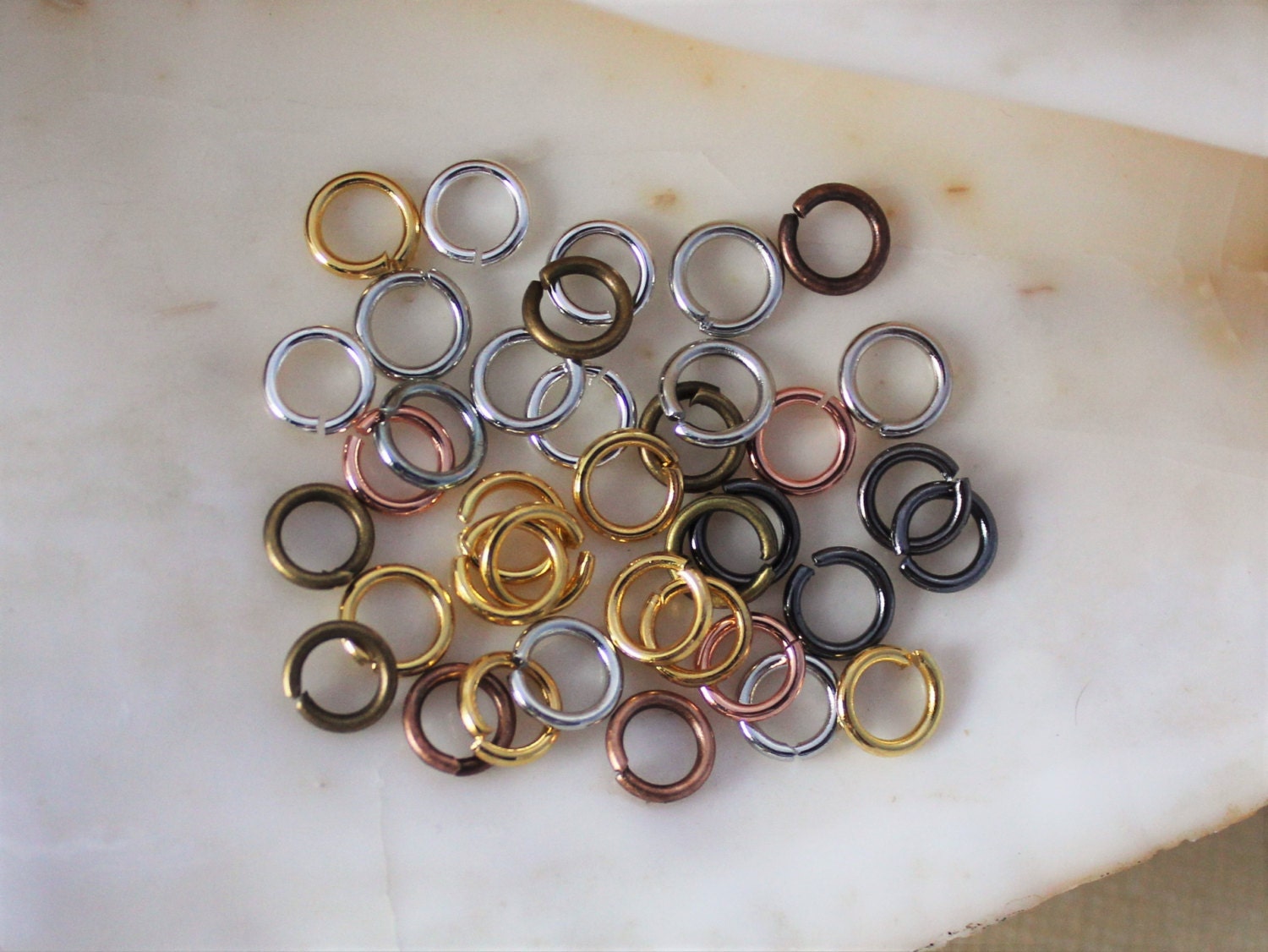 3000pcs 4mm Open Jump Rings O Ring Connectors for DIY Jewelry Making, 6 Colors - Multicolor