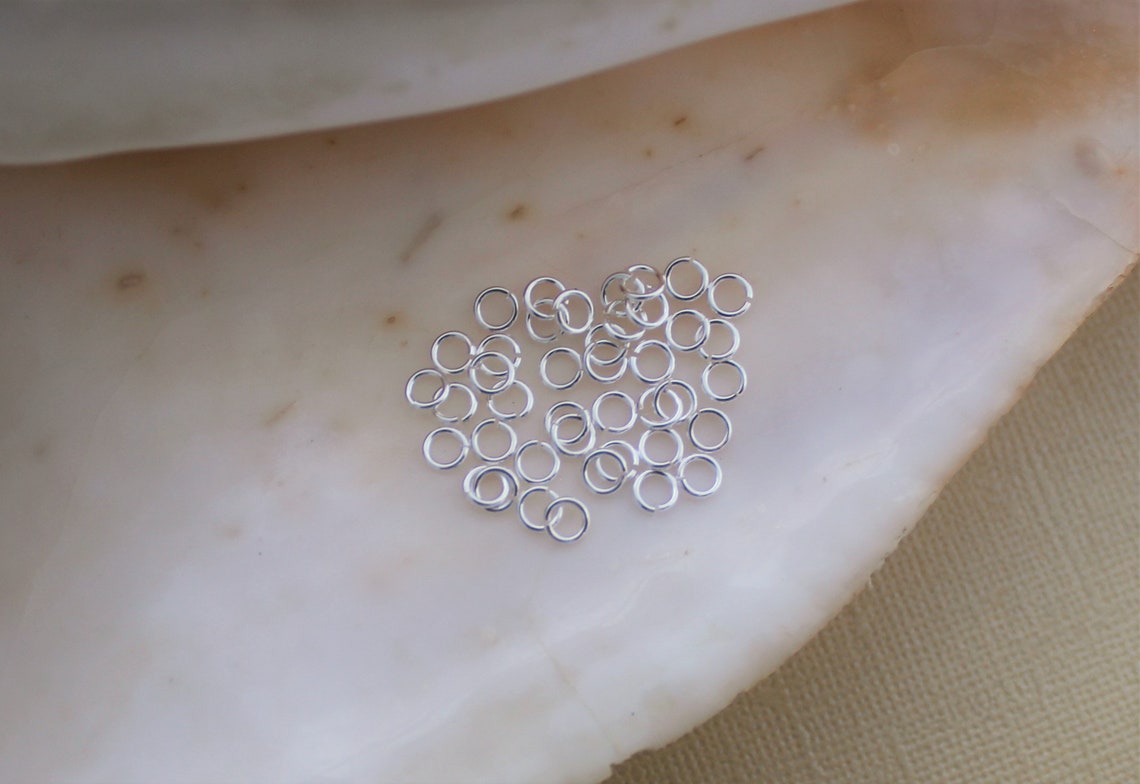 300/600 Pcs Bright Silver 4mm Extra Strong Jump Rings - 24 Gauge Lead ...